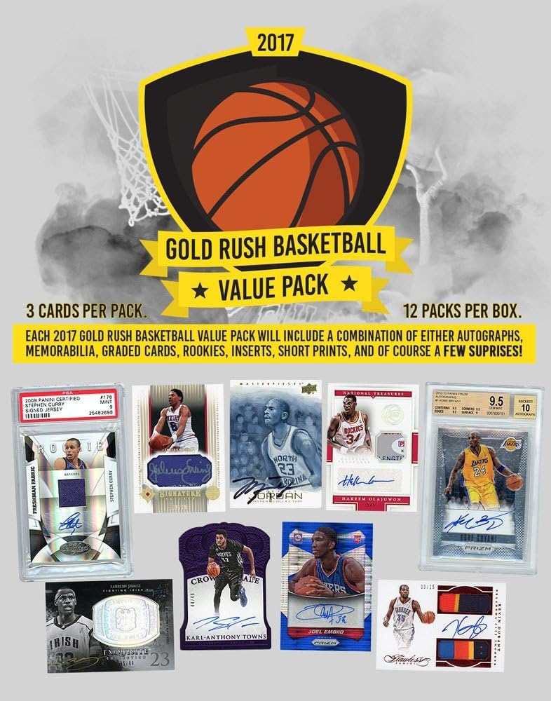 2017 Gold Rush Basketball Value 12Pack Box Collectibles