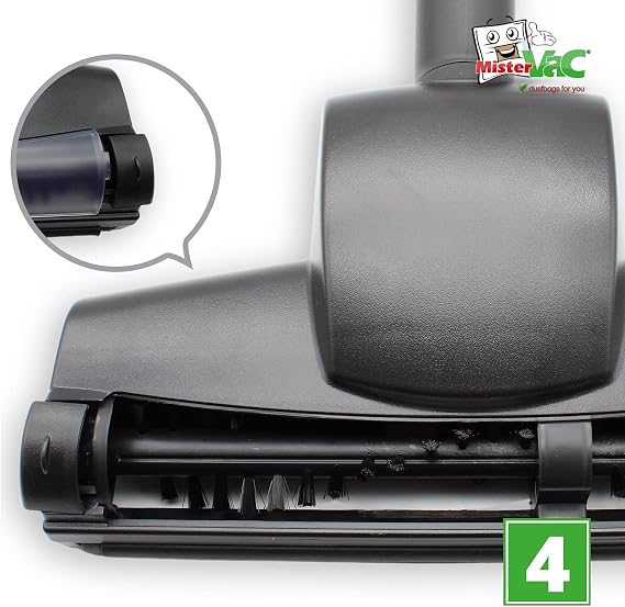 MisterVac Compatible with Floor Nozzle Turbo Nozzle Turbo Brush Replacement Nozzle Kärcher VC3 1.198-125.0