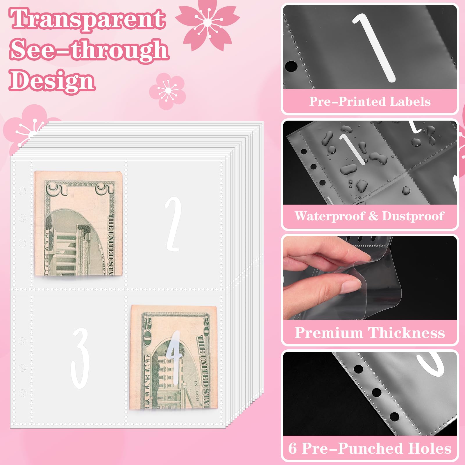 100 enveloppen challenge los A5 in 4 kleuren - Budget By B