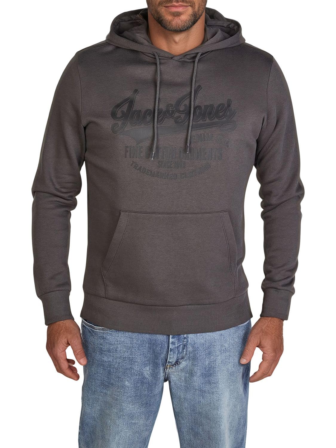 JACK & JONES Jjjames Sweat Hood - Felpa Con Cappuccio Uomo, Morbida E Comfortevole