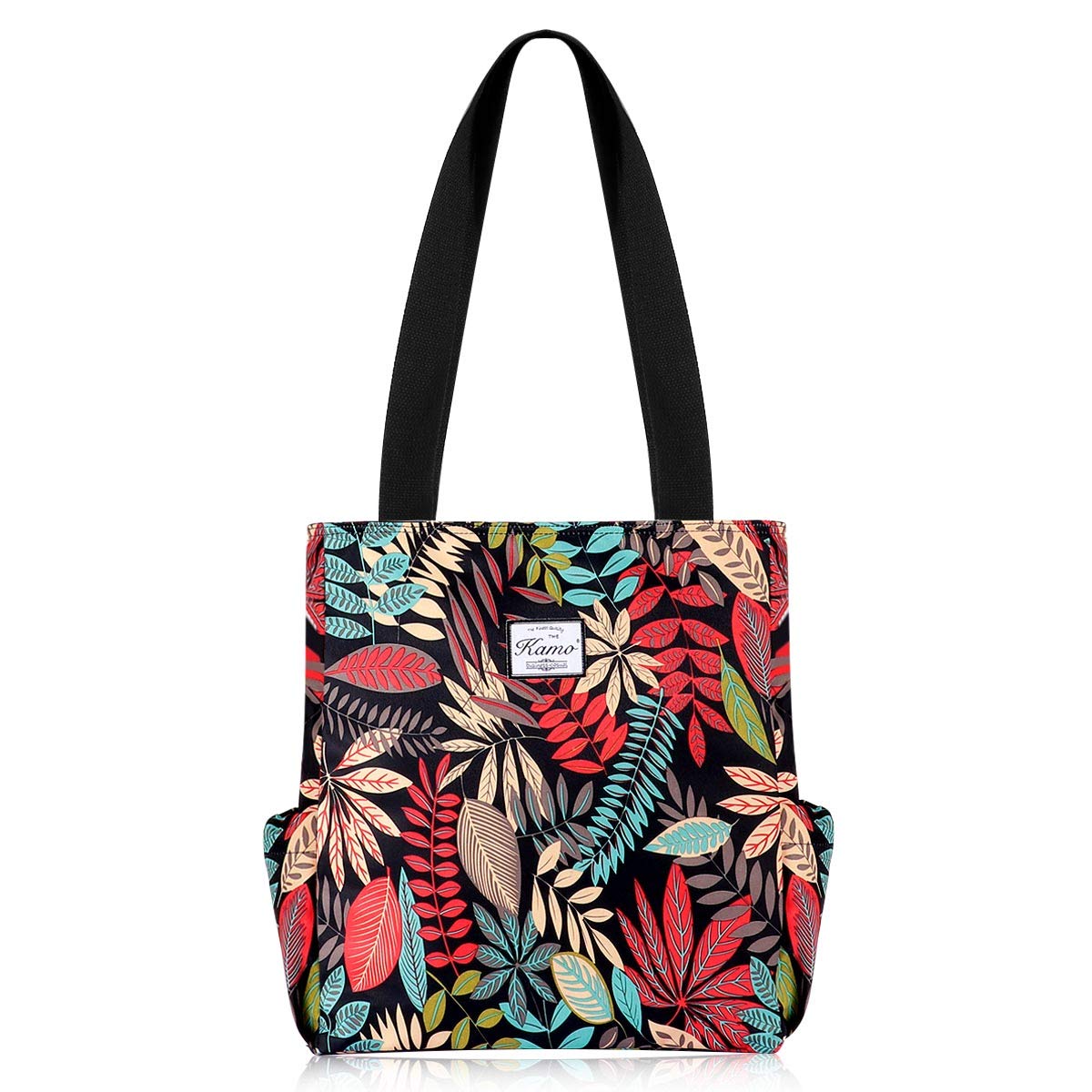 KAMO Floral Tote Bag - Waterproof Lightweight Handbags Travel Shoulder Bag for Hiking Yoga Gym Swimming Travel Beach