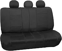 Vista 13 de FH Group - Juego completo de fundas de neopreno para asiento trasero dividido y delantero de respaldo bajo de auto/sedán/SUV, de neopreno, ajuste