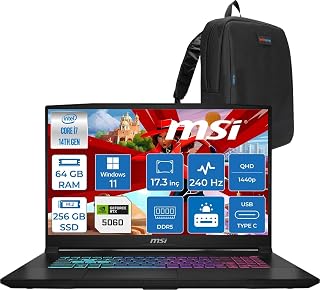 MSI Katana 17 Hx Intel Core I7 14650HX 64GB Ddr5 256GB SSD Windows 11 Home RTX5060 8gb Gddr7 115W 17 Inç 2k QHD(2560X1440) 240HZ Gaming Laptop B14WFK216XTRH26 + Zetta Çanta