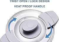 Vista 4 de SYBO Cafetera de percolado de acero inoxidable de grado comercial, urna de agua caliente para catering, 100 tazas de 16 L, color gris