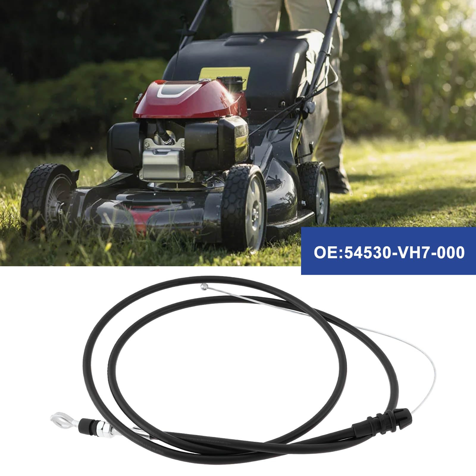 Briny River 1PC Lawn Mower Roto Stop Cable 54530-VH7-000 Replacement Part Compatible with Honda HRX217 HRX217K1 HRX217K2 HRX217K3 HRX217K4 - Image 2