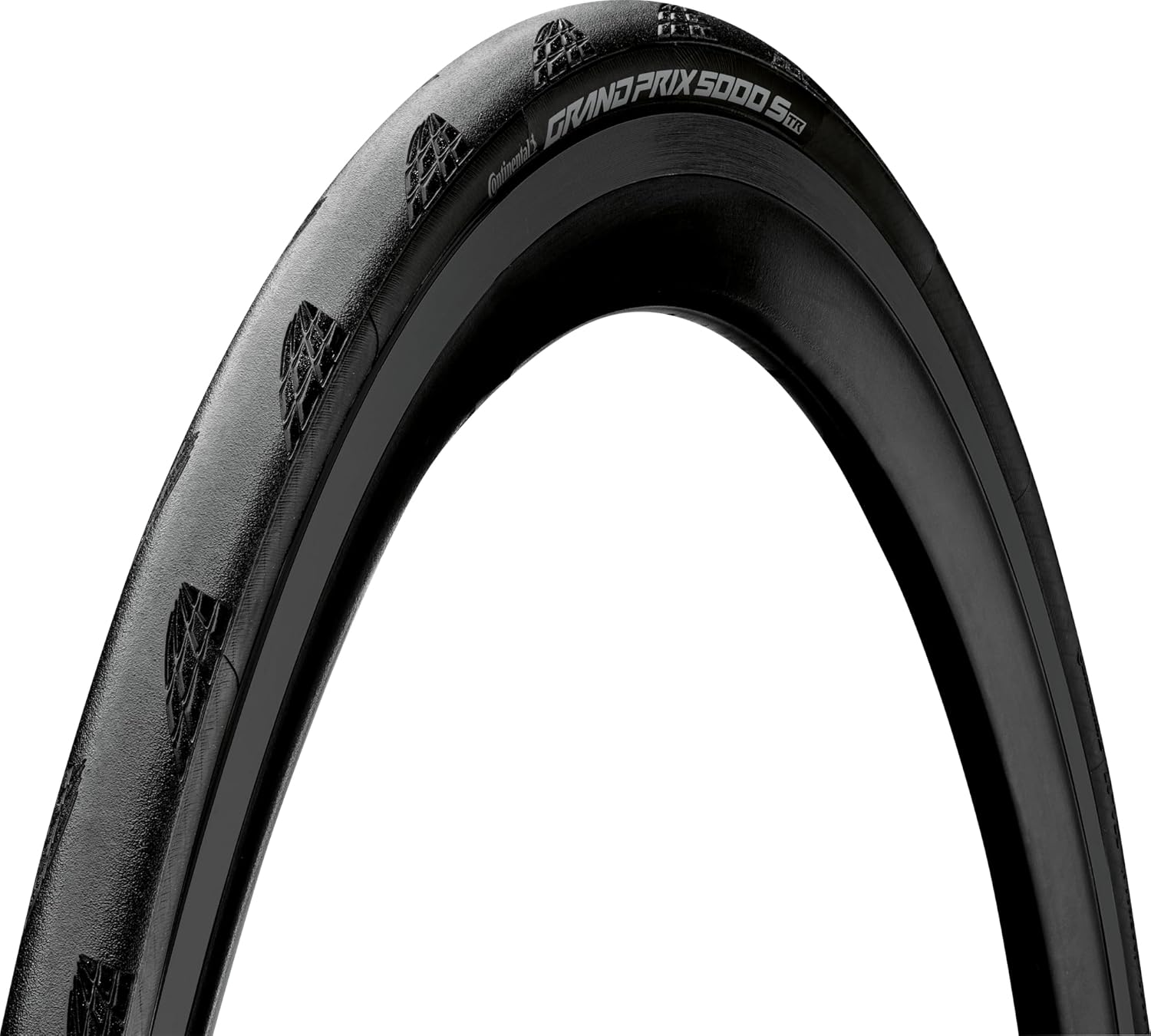 Continental Grand Prix 5000 S TR - Tubeless Road Bike Tire | Fast, Light, Durable - BlackChili, Vectran Breaker, LazerGrip, Active Comfort Technology