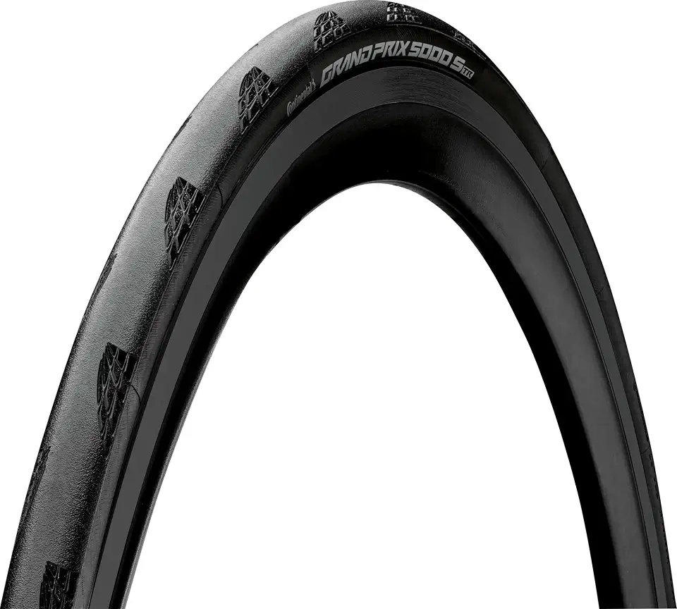 Continental Pneu Grand Prix 5000 S TR - Sem câmara, dobrável, BlackChili, Vectran Breaker, LazerGrip, preto ou preto/transparente, tamanhos 650b ou 700