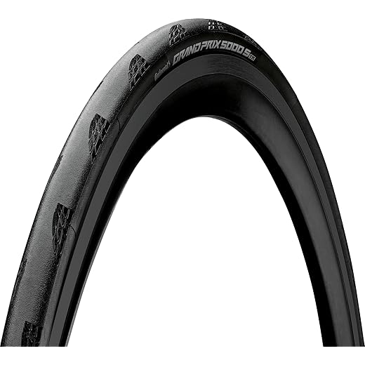 Continental Grand Prix 5000 S TR - Tubeless Road Bike Tire | Fast, Light, Durable - BlackChili, Vectran Breaker, LazerGrip, Active Comfort Technology