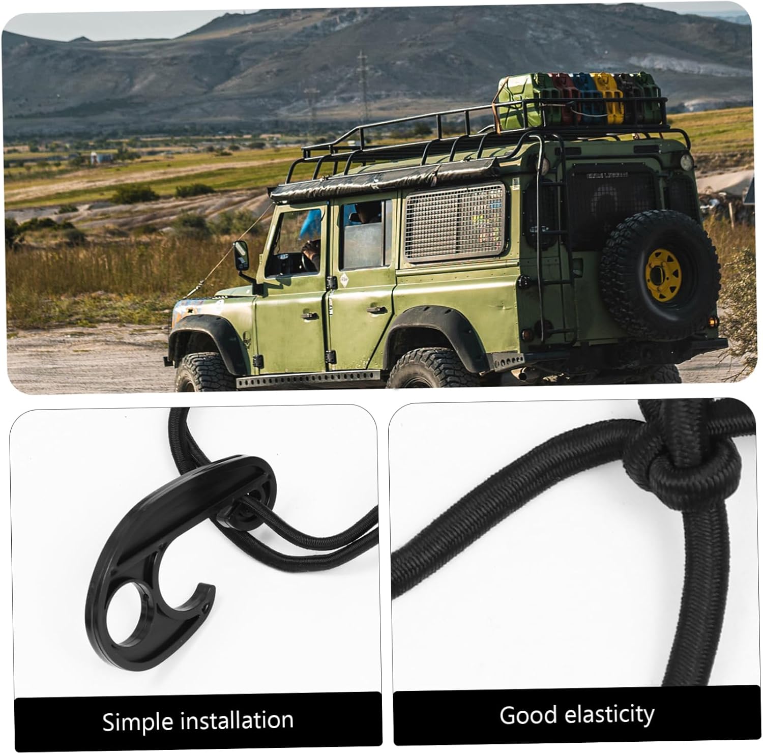 Bungee Cargo Net for Car Roof Elastic Luggage Carrier Material Mesh Organizer for Pickup Truck Load Bearing Secure Storage