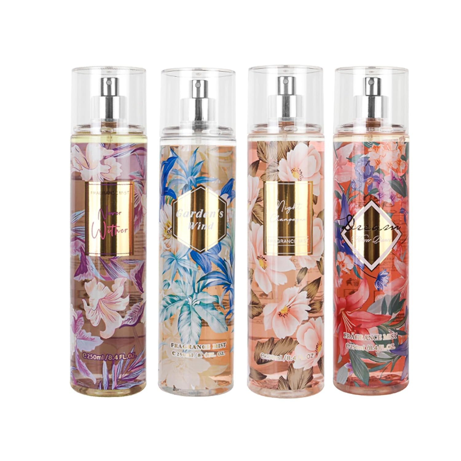 O'CHEAL 1Pcs Perfume for Women - Sparkling Lily, Reduced Alcohol Smell, 8.45 Fl Oz Travel Size Fragrances, for Daily Use, Office, Dating | Bath and Body Work Mist Womens