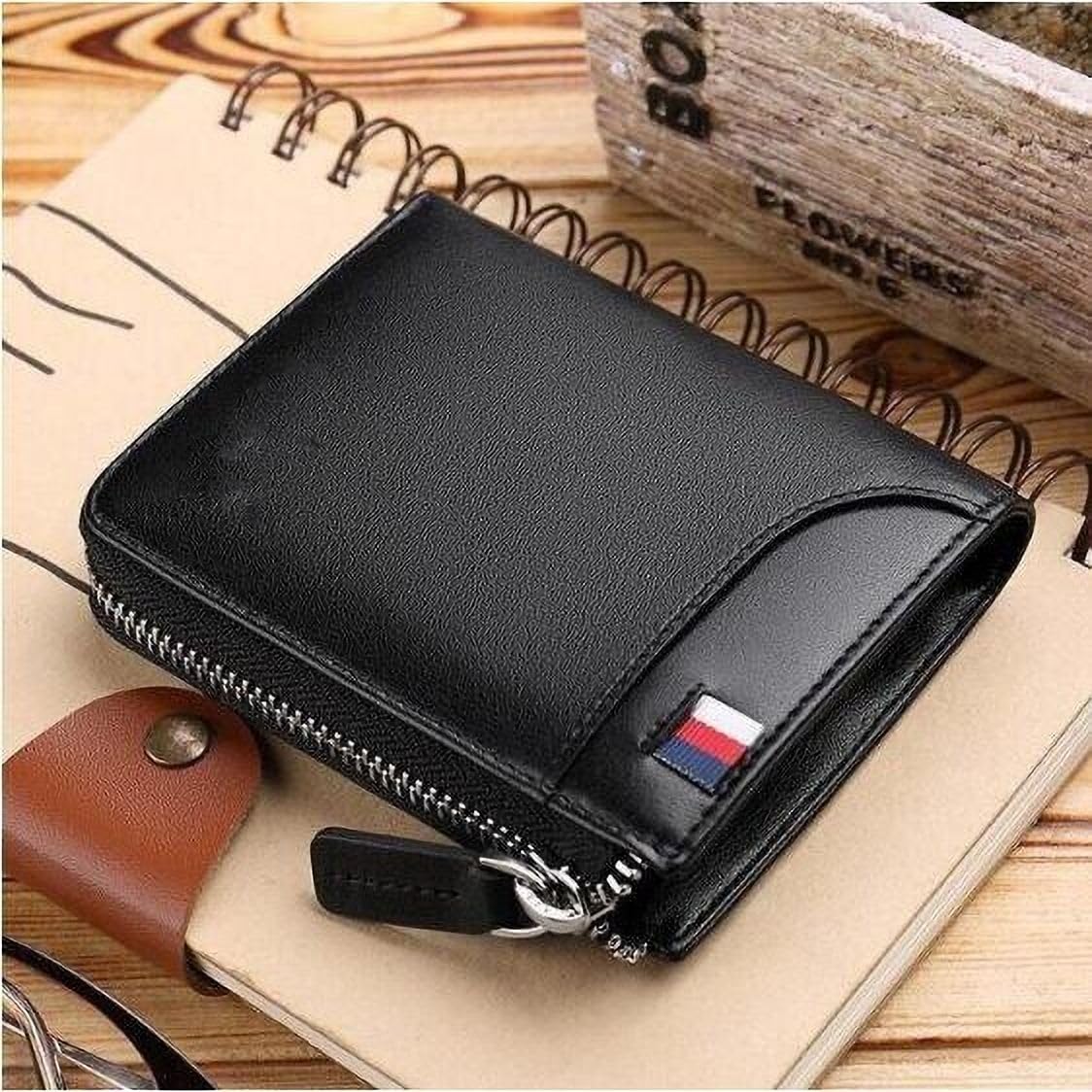 Slim Skinny Fit Card Wallet for Men and Women (Cross Black an)-image-43
