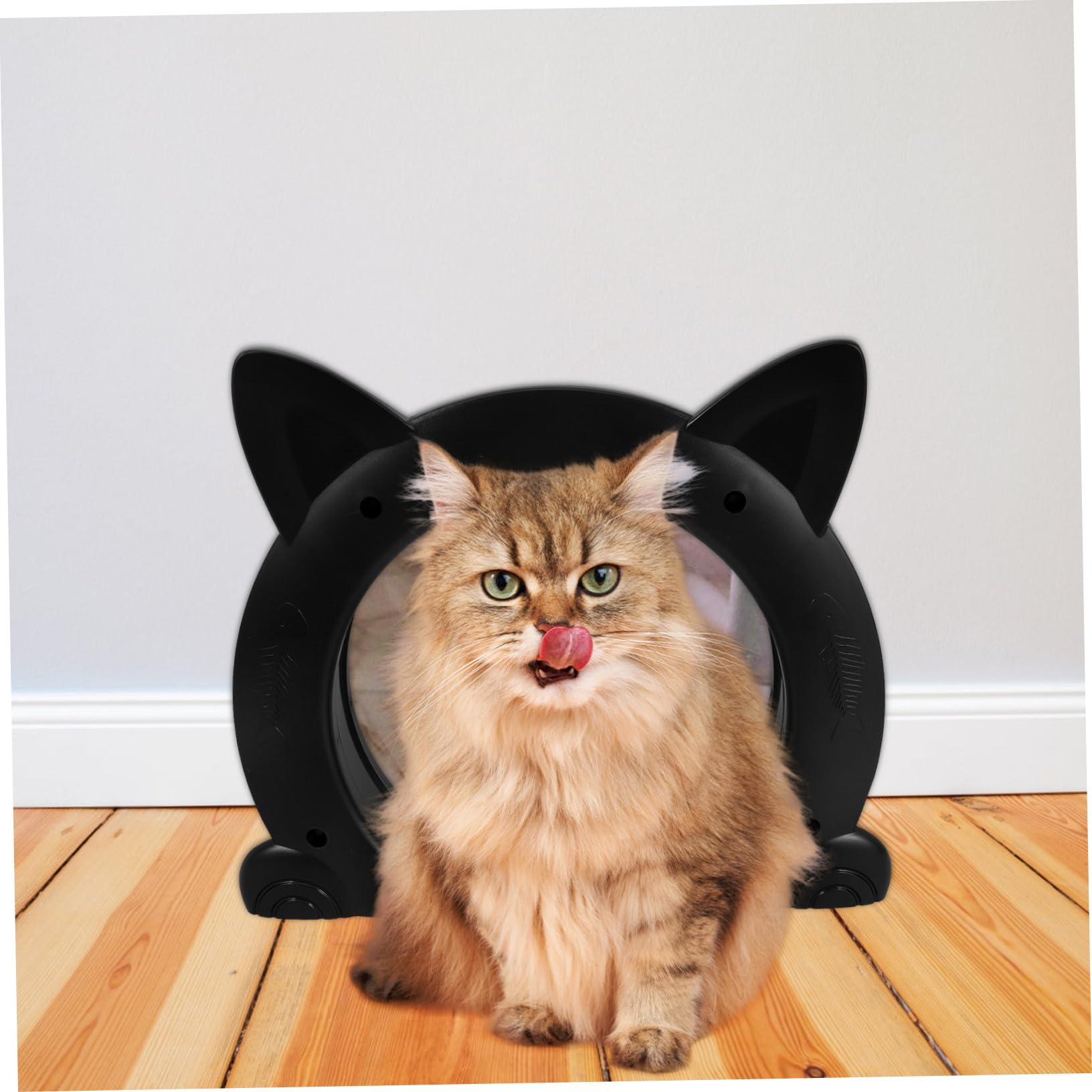 Katzenklappe Kunststoff Haustiertür mit Klappe für Innentüren Katzen Kleinhundetür Einfache Reinigung Praktische Installation Vielseitig für Katzenhaus Geeignet