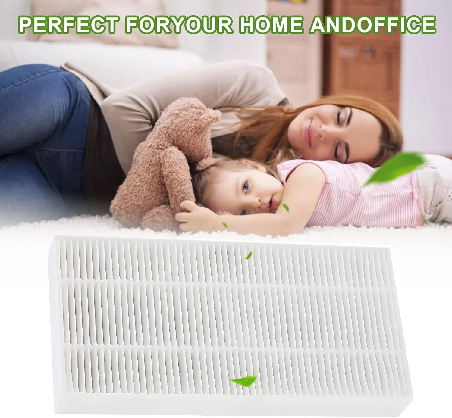 4-Pack HEPA Filter Replacement Filter U Compatible with Febreze FRF102B, FHT170, FHT180, FHT190, Honeywell HRF201B, HHT270, HHT270W, HHT290