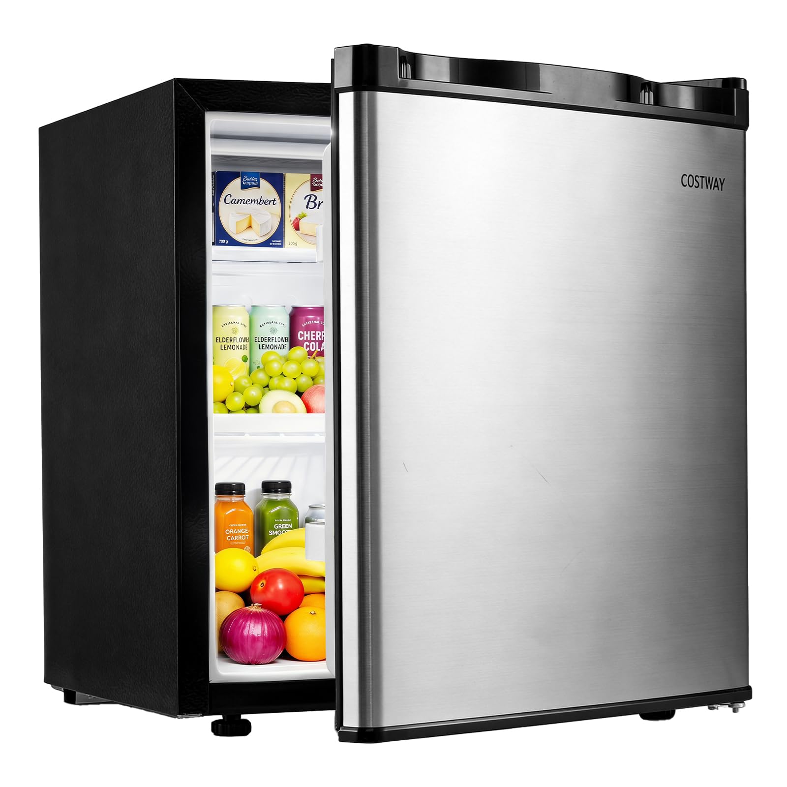 COSTWAY 25975US-CYEP 1.7 cu ft Compact Fridge Black