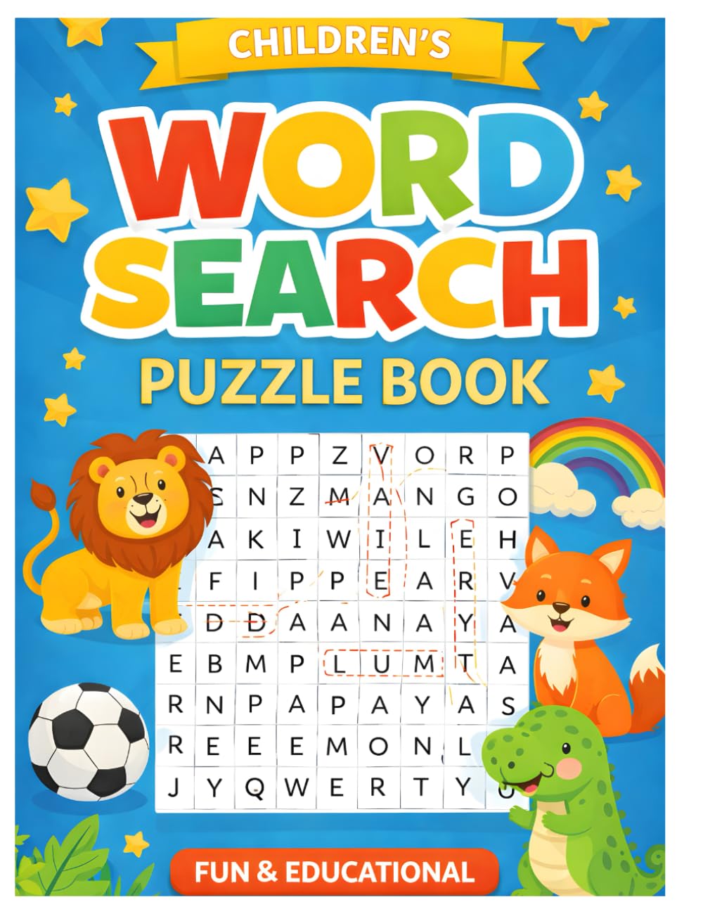 Brain Booster Word Search for Kids
