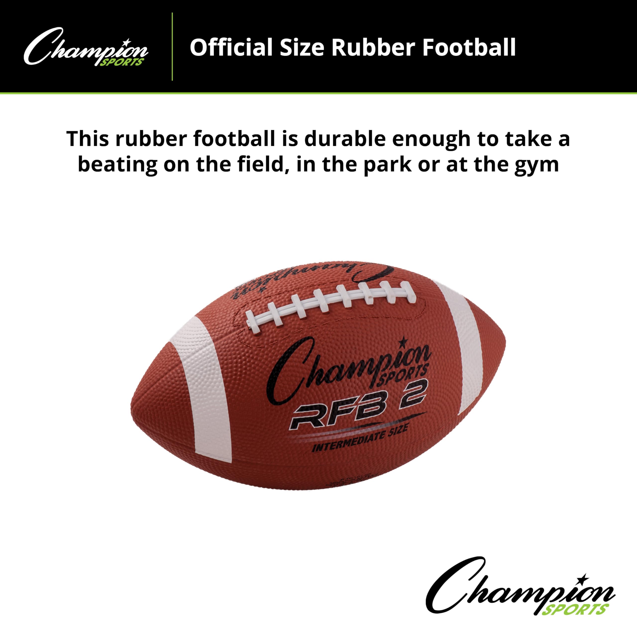 INTERMEDIATE SIZE RUBBER FOOTBALL
