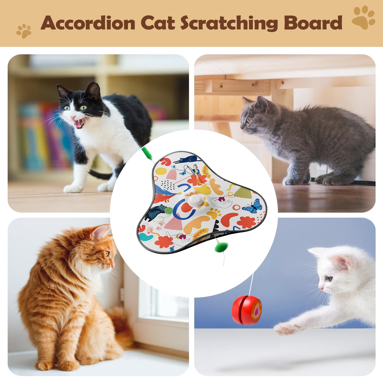 Jouet Interactif pour Chat Silencieux avec Leurres Mobiles Cachés pour