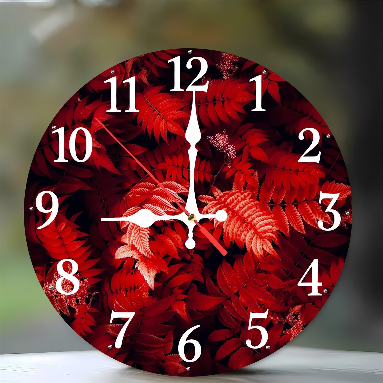 Horloge murale moderne bois au design de paysage raffiné