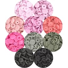I Like Big Buttons! KAM Snaps Size 20 Starter Pack 250 Sets Plastic No-Sew Baby Girl Pink