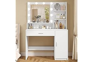 Quimoo Makeup Vanity Desk: Illuminate Your Beauty Ritual with Style