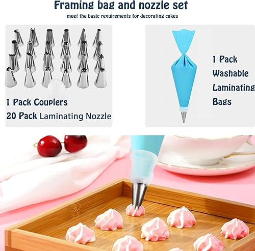 Miniatura 6 de Soporte giratorio de aleación de aluminio de 12 pulgadas, plato giratorio para tartas, suministros de decoración de cupcakes (35 unidades)