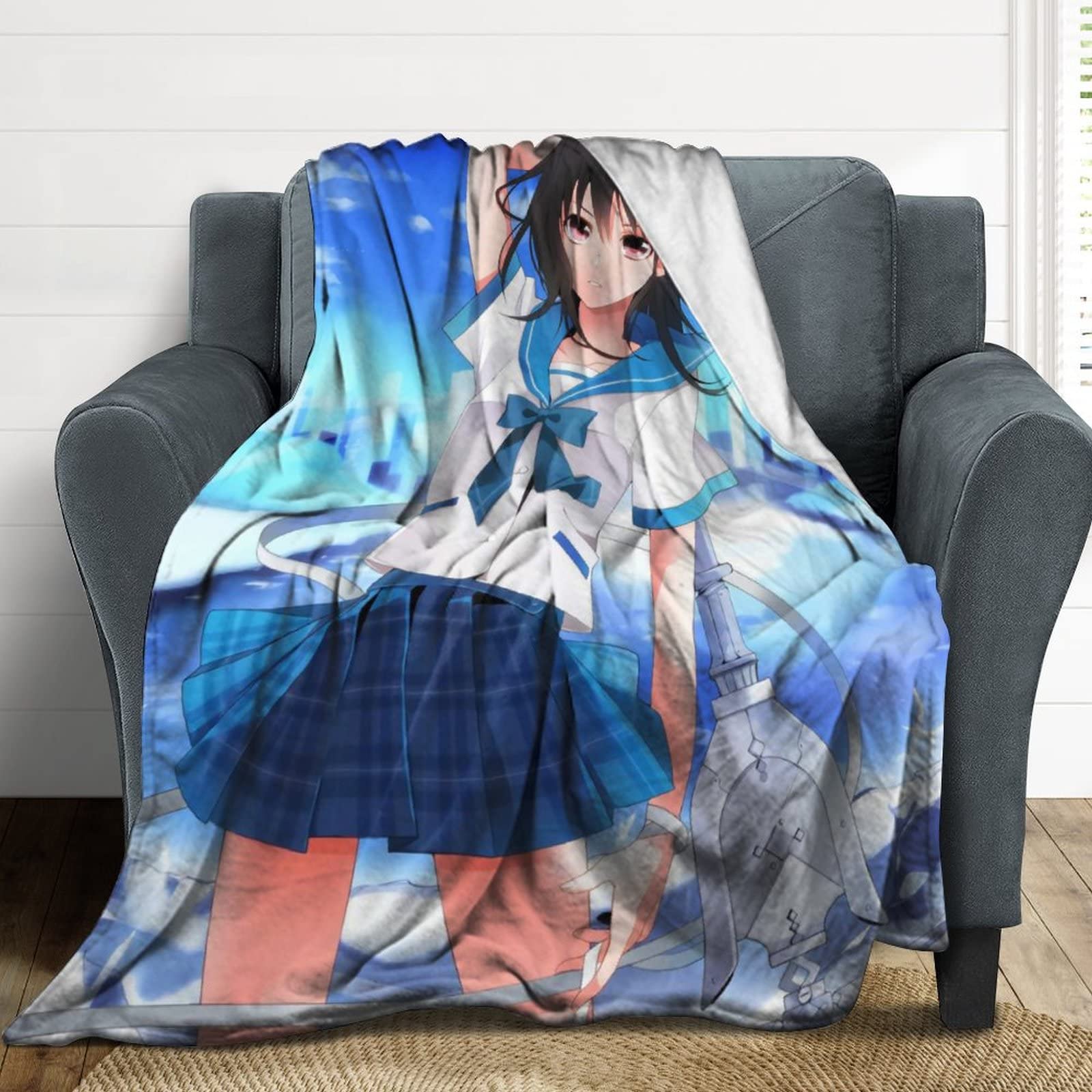 Amazon｜毛布 ストライク・ザ・ブラッド 姫柊雪菜 ブランケット 大きめ 