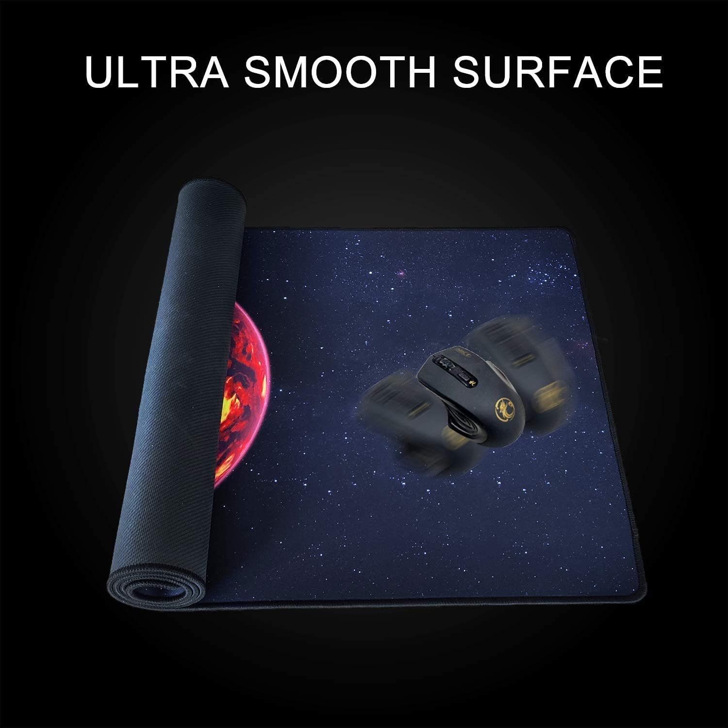 NJHX Large Mouse Pad with Non-Slip Rubber Base- Extended Mouse Pad Keyboard Pad Waterproof Gaming Mouse Mat with Stitched Edges
