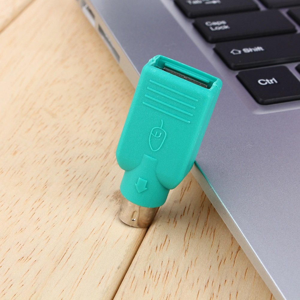 VGEBY Adapter USB żeński na PS2 męski wymienny konwerter USB dla klawiatury i myszy