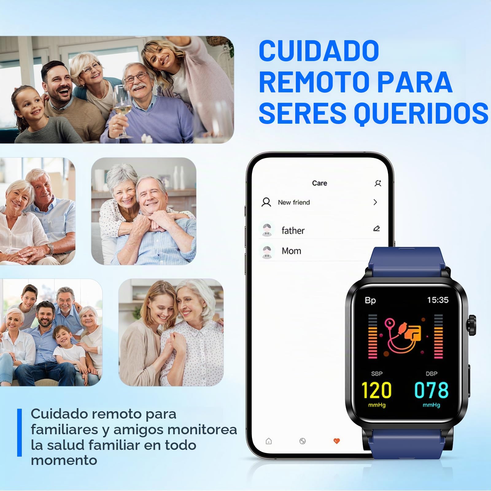 Reloj Inteligente para Hombres y Mujeres, Pantalla Retina HD de 1.92 Pulgadas, Más 100 Modos Deportivos, Más 30 Idiomas, Bluetooth 5.0BLE, Algoritmo Inteligente IA, Batería 30 Días (Rojo)