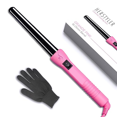 Miniatura 3 de Herstyler Superstyler - Plancha rizadora grande rosa, juego de varita rizadora y alisadora