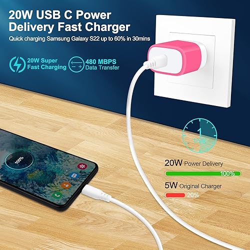 Miniatura 2 de Cargador rápido USB C de 20 W para Google Pixel 10 Pro10 Pro XL10 Pro Fold10 9a 9 Fold 9 Pro 9 Pro XL 8a 8 Pro 7a 7 6, bloque de carga rápida cubo