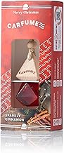 Carfume Limited Edition Sparkly Cinnamon Car Air Freshener | Premium Spice, Clove & Cedarwood Fragrance | Luxury Unisex Recyclable Scented Diffuser - Odour Eliminator - UK Made Car Accessories