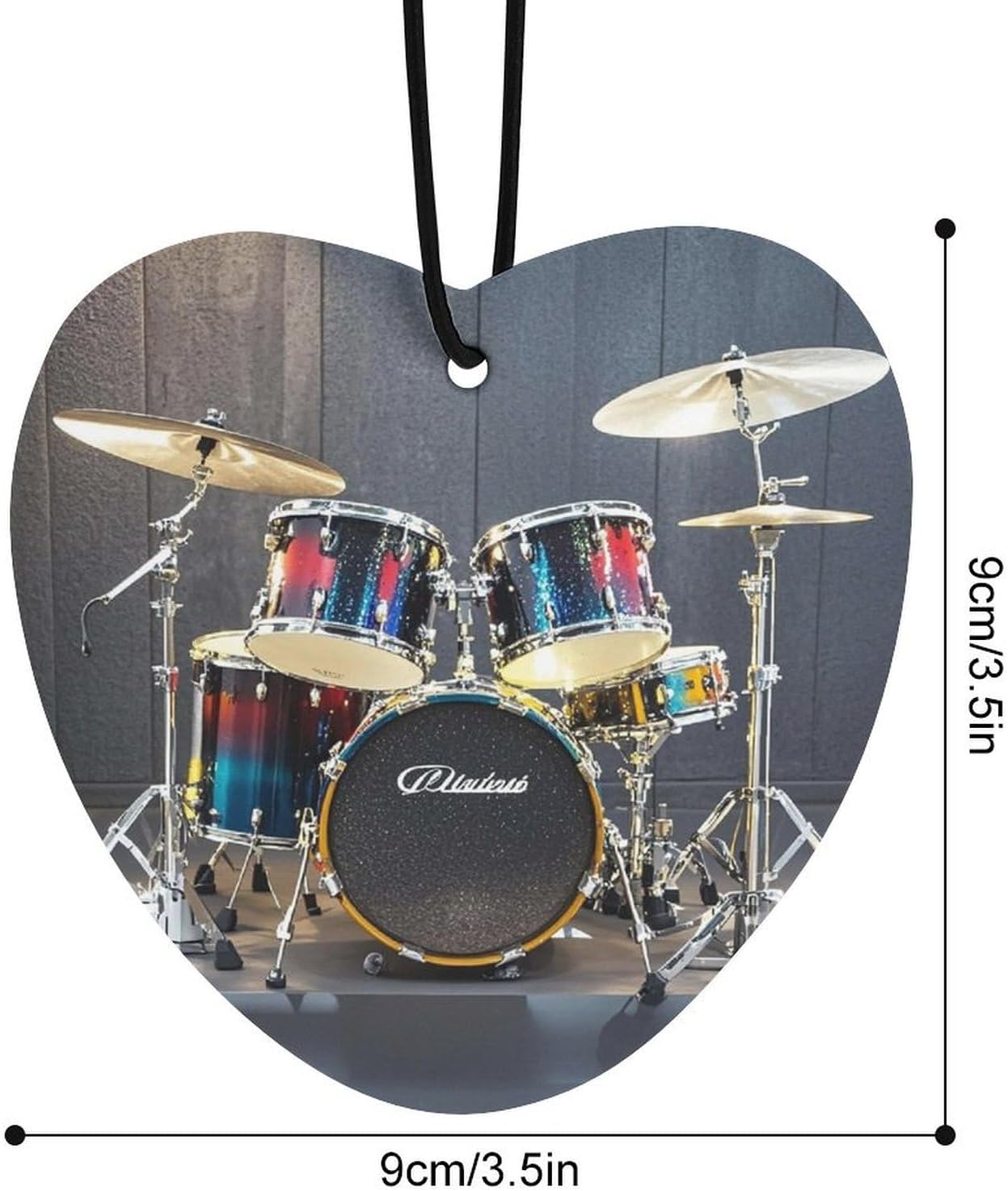 Car Air Fresheners 3 Pcs Hanging Air Freshener Cool Drum Set Car Aromatherapy Tablets Wardrobe Pendant Fragrance Scented Cards for Rearview Mirror Bedroom Car Interior Decor image 2
