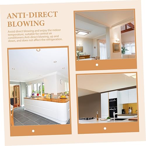 Miniatura 4 de Acondicionador de aire acondicionado deflector de aire acondicionado escudo 1 Unidades de aire acondicionado parabrisas blanco regulador cuadrado de