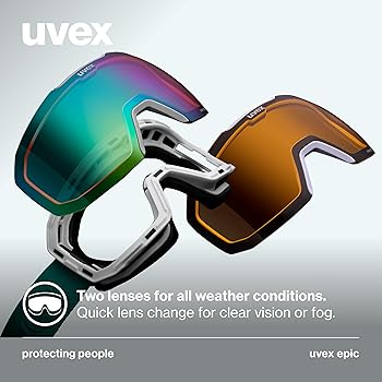 Uvex epic ATTRACT Ski Goggles Frameless 100% UV400 Protection Anti