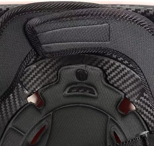 Miniatura 4 de Medio casco vintage para motocicleta para adultos, con visera solar, orejas de gato, retro, ligero, cara abierta, ciclomotor, para hombres y