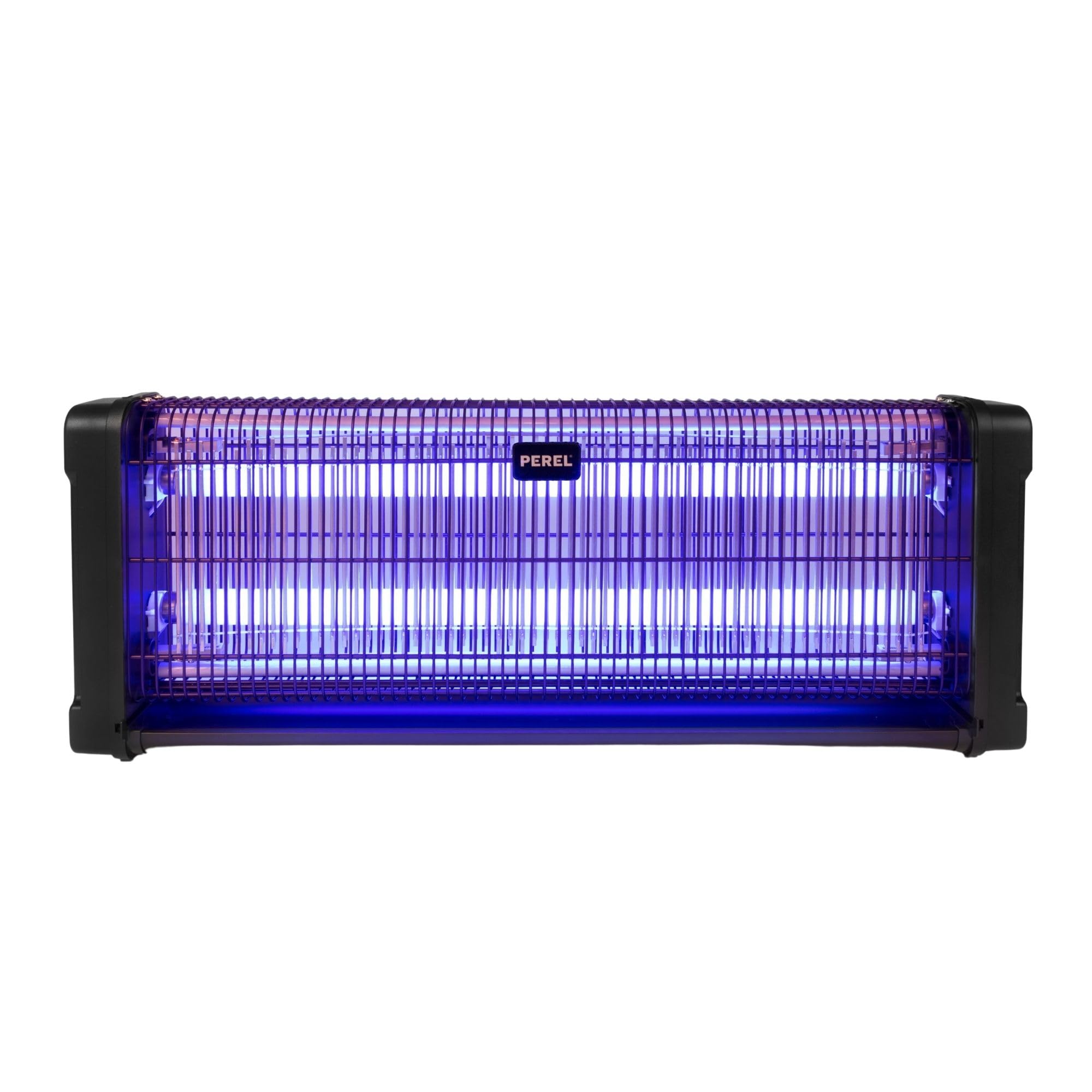 Perel Tueur d' Insectes UV électrique intérieur, Grille 2800V, Appareil Silencieux avec bac métallique Amovible, Couverture 150 m², Solution sans Produits Chimiques