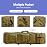 RUBY.Q 37 Rifle Bag, Khaki Tactical Long Rifle Backpack, Portable Shotgun Case for Firearm Storage and Transportation, Suitable for Outdoor Hunting Shooting (37 Khaki)