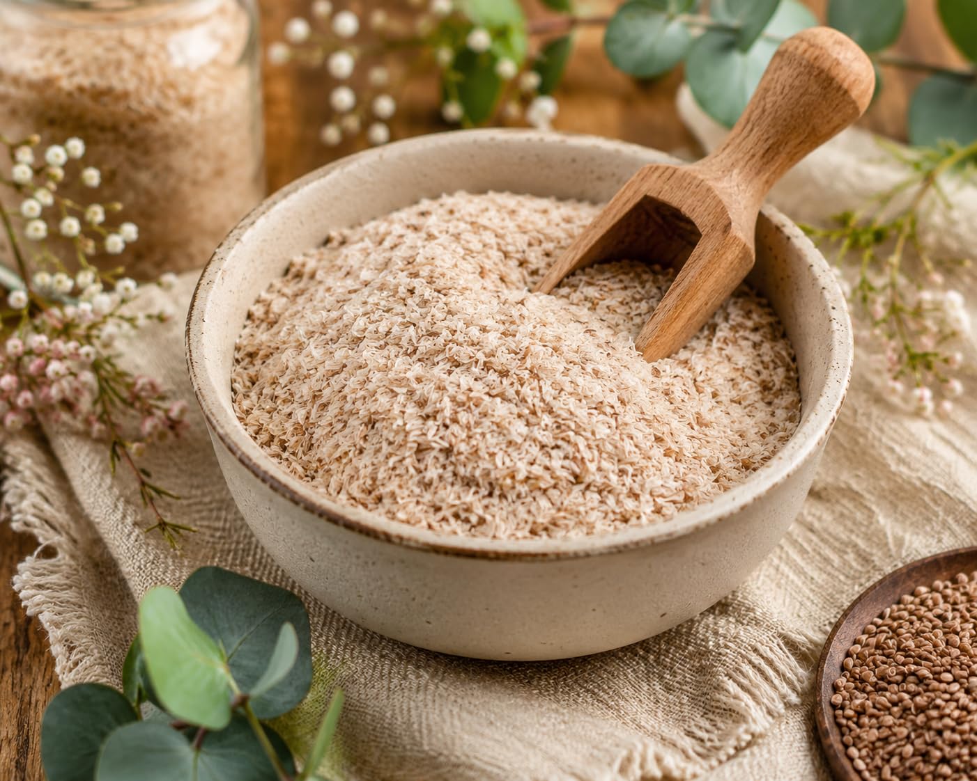 bioKontor – Bio Flohsamenschalen ganz 1000g 1kg – Psyllium Husk 99% Reinheit – indische Flohsamen Schalen – Low Carb Backen Getränke – Rohkostqualität – reich an Balaststoffen – deutsche Handabfüllung