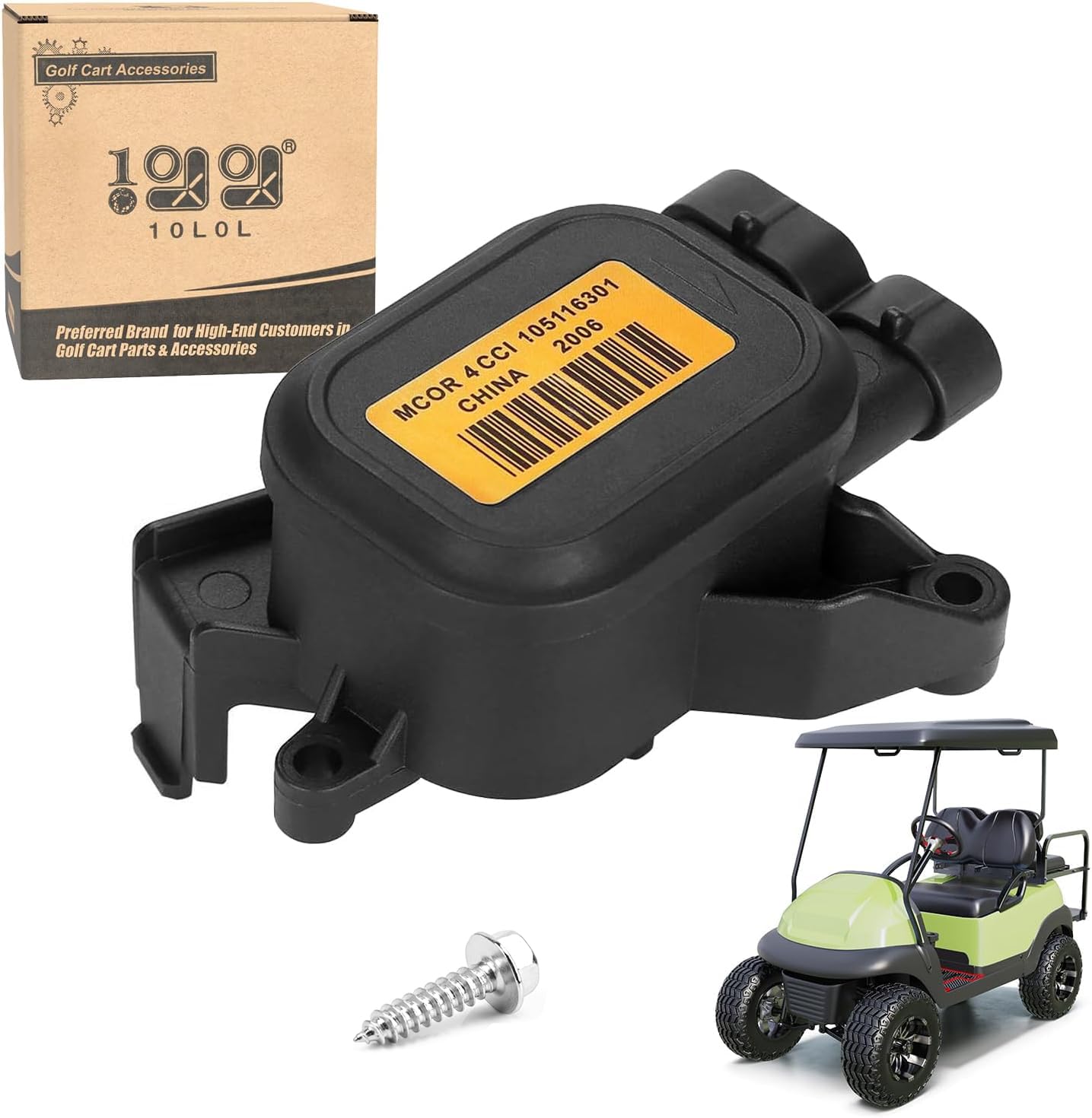 Club Car MCOR 4 Potentiomètre d'accélérateur pour voiture de golf Precedent OEM 105116301 Club Car MCOR 4 Potentiomètre d'accélérateur pour voiture de golf Precedent OEM 105116301