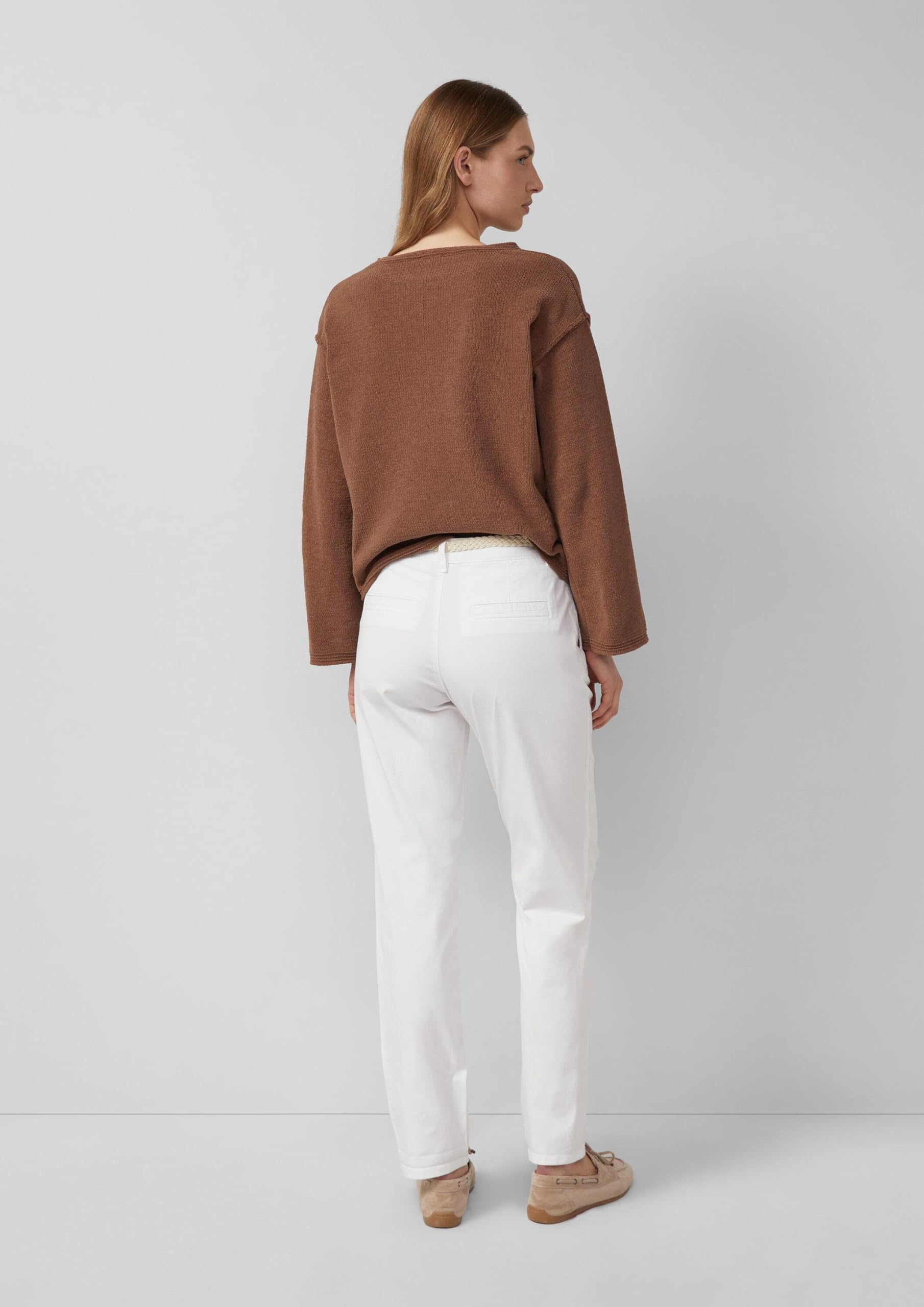 s.Oliver Damen Chino mit Gürtel Chino mit Geflochtenem Gürtel