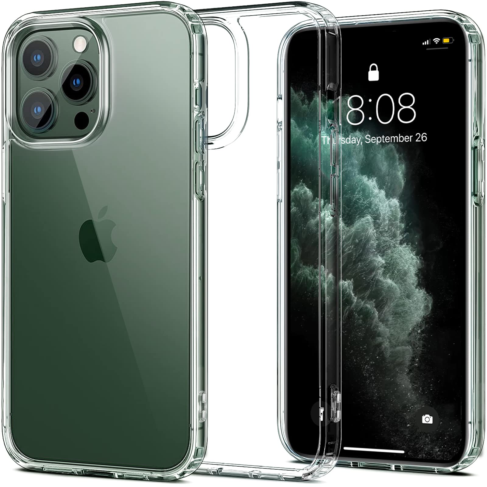 INFOSUN for iPhone 11 Pro Max Case Clear Cover [Anti-Yellowing] Ultra Thin Silicone Shockproof Back Cases Transparent Protective Phone Case for Apple iPhone 11 Pro Max 6.5 inch 2019 - Crystal Clear