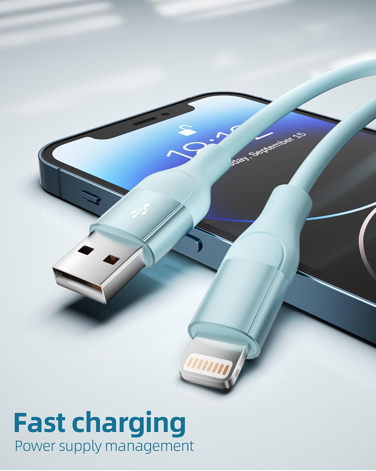 iPhone Charger Cord 6 Pack 6FT MFi Fast Charging Braided Lightning Cable