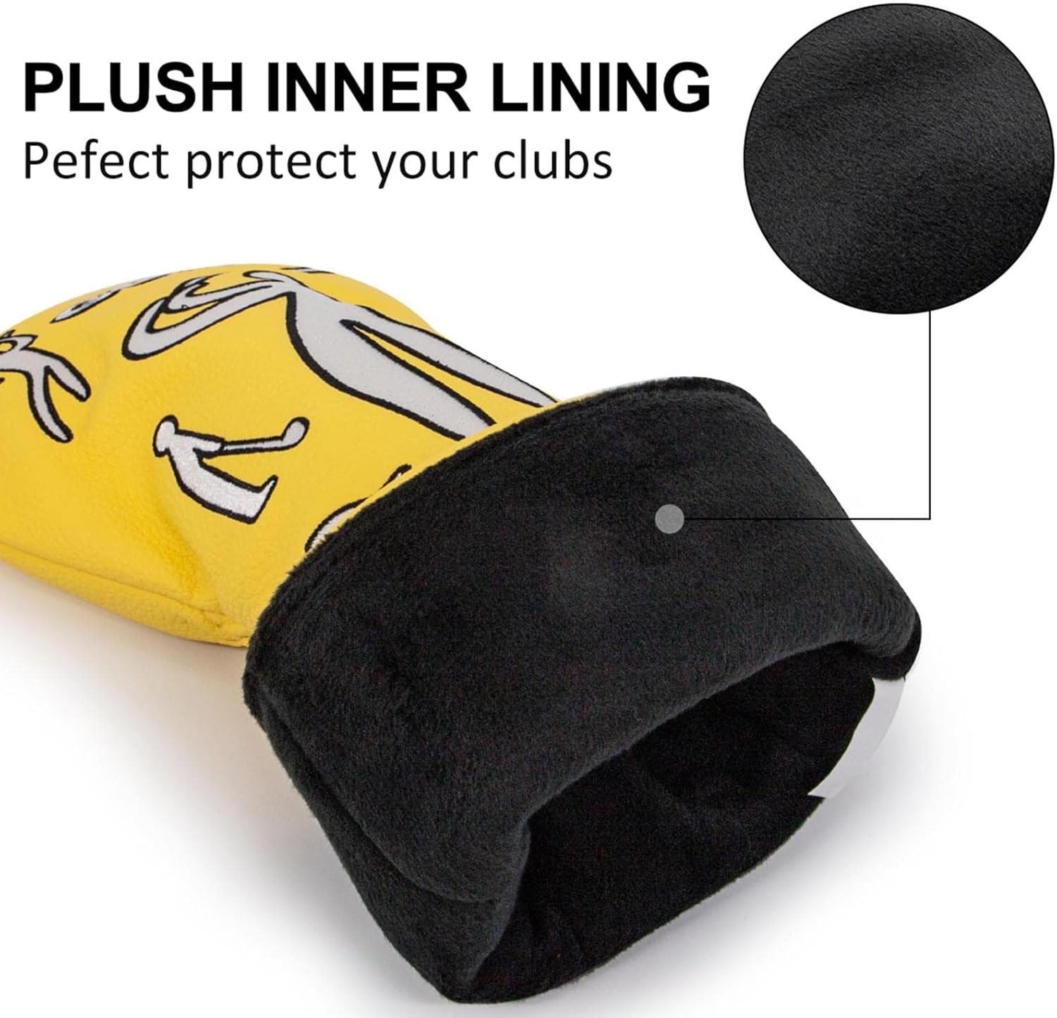 Golf Club Head Cover | Putter Wrap,Funny Golf Head Covers - for Men Women Beginner Indoor Outdoor Lawn