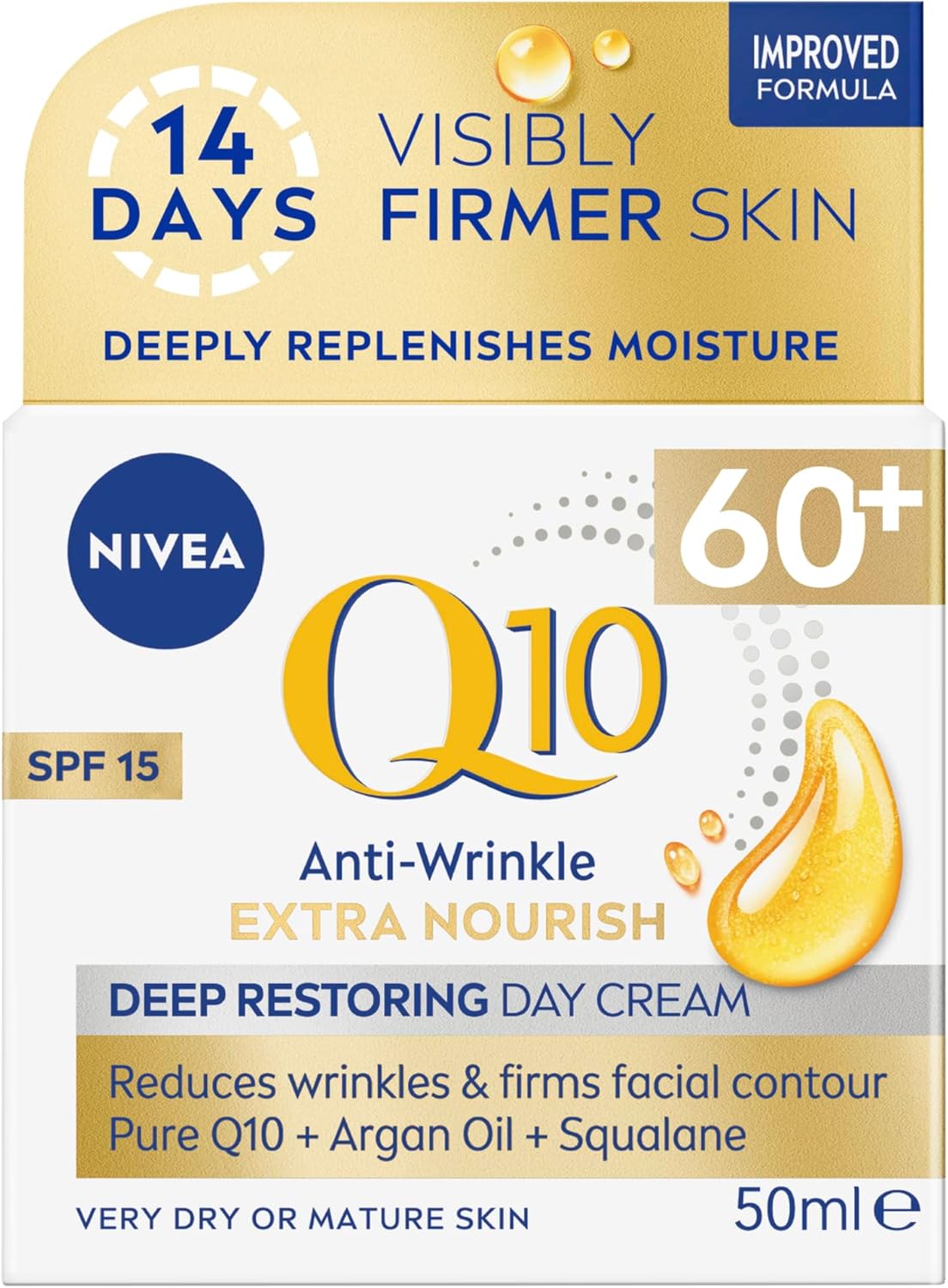 Nivea Q10 Power 60+ Day Cream – 50 ml