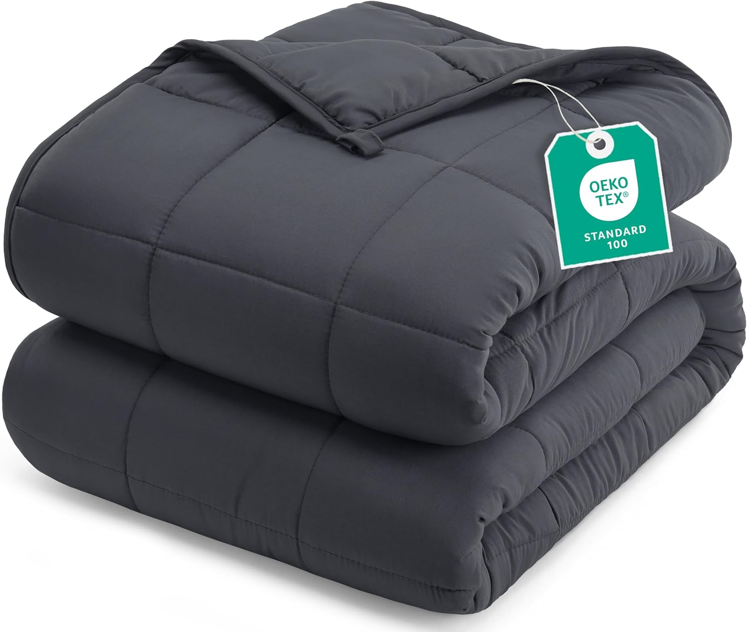 Utopia Bedding Weighted Blanket 6kg (125×180 cm), Microfiber Glass Beads Filling with a Soft Polyester Layer, Comforting Weighted Throw for Sofa, Couch, Bed, and Relaxation – Grey