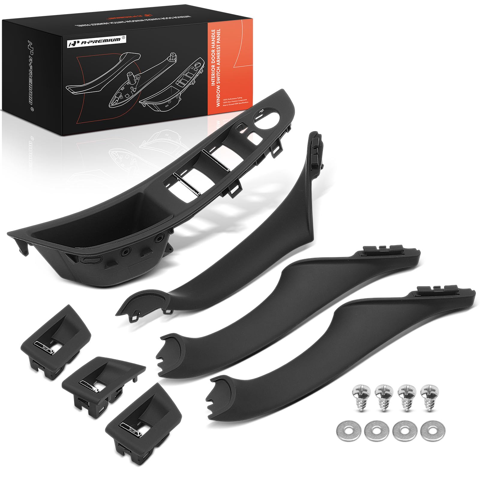 A-Premium Door Armrest Compatible with BMW 528i 2011-2016, 528i xDrive 2012-2016, 535d xDrive 2014-2016, 535i xDrive 2011-2016, 550i xDrive, Driver