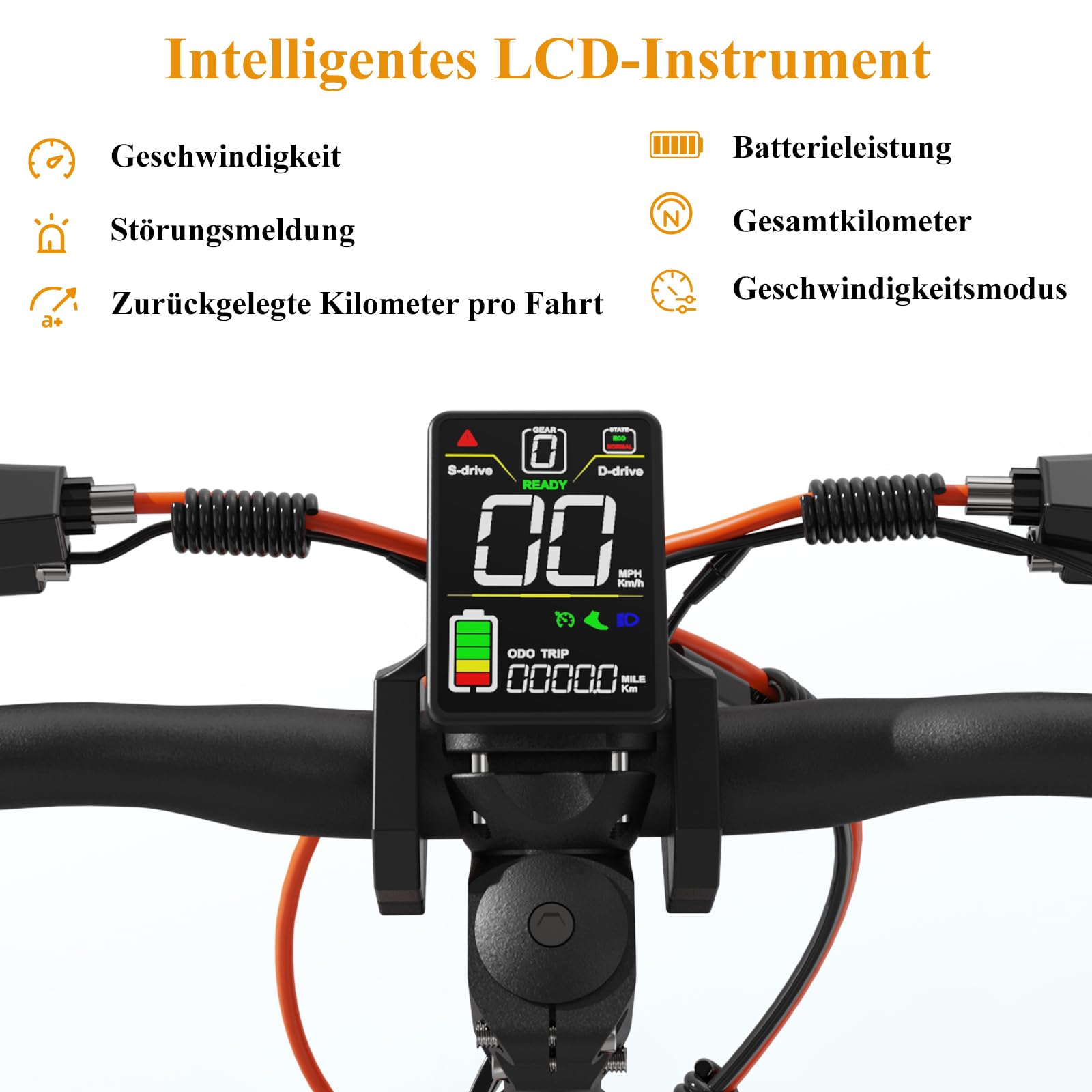 JOYOR Elektroroller S-Serie, Escooter 48/60V 13/18/26Ah Reichweite 40-100Km, Mechanisches/Hydraulisches Bremssystem und Doppelte Stoßdämpfung, Faltbarer E Roller mit 10" Reifen