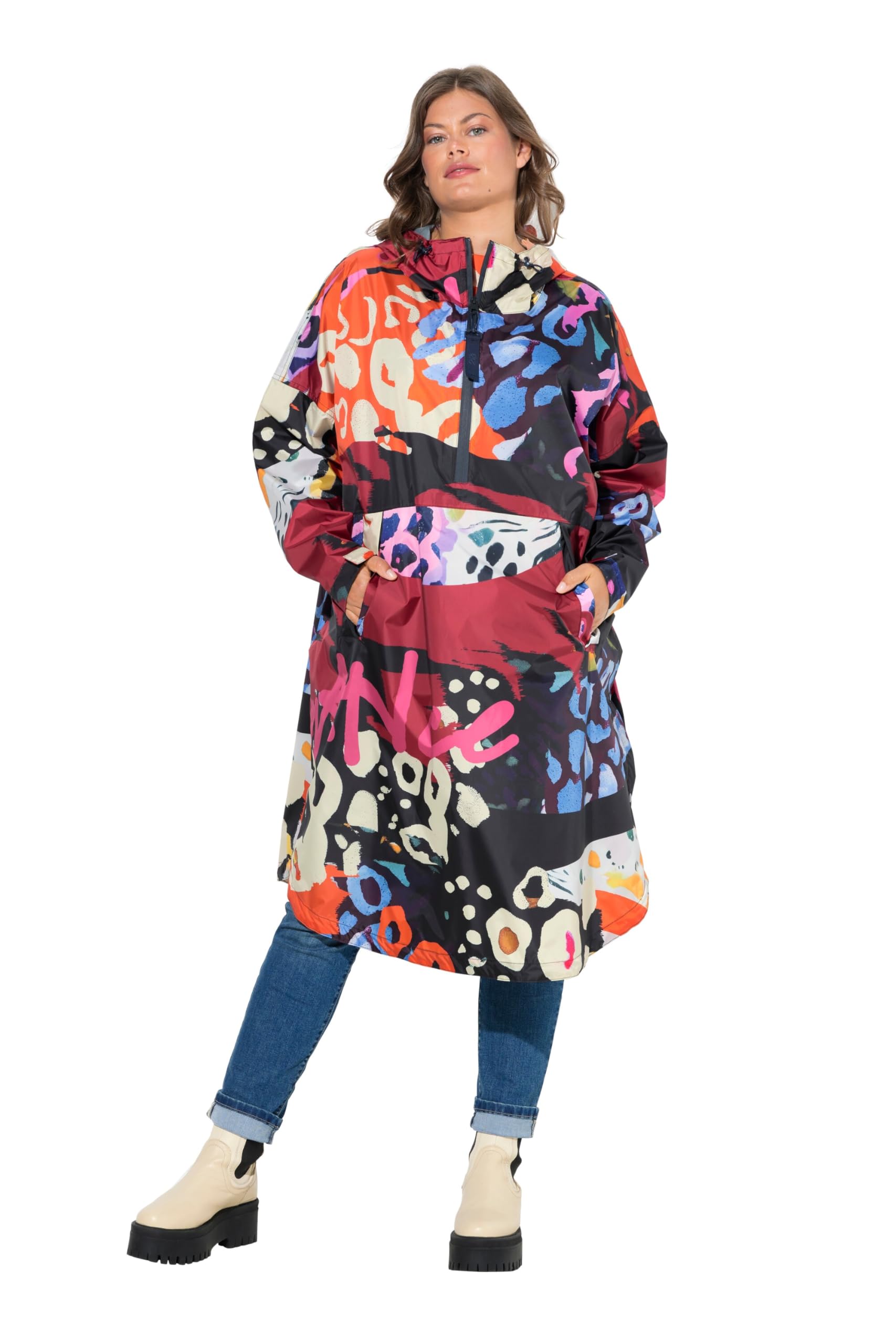 Laurasøn Funktions-Regencape Unisex Print Kapuze