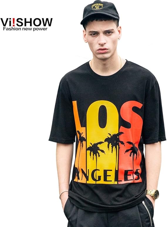 Amazon Viishow男性ｔシャツ 半袖メンズ やせてみえる濃い色tシャツ クルーネックシャツ 人気ブランドカットソー 丸首tシャツ 通気性良くファションな夏の服 オトコインナー カジュアルティーシャツ スウェットシャツ Tシャツ カットソー 通販